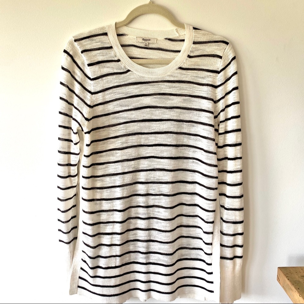 Madewell striped sweater size Medium